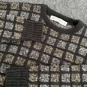 Vintage Jantzen‎ Sweater Men's L Geometric Knit Fisherman 90s Crewneck USA Made